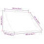 Toldo retráctil 200x150 cm amarillo y blanco