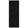 Armario de pared de madera maciza de pino negro 30x30x80 cm