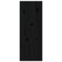 Armario de pared de madera maciza de pino negro 30x30x80 cm