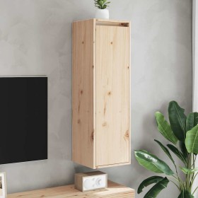 Armario de pared 2 unidades madera maciza de pino 30x30x100 cm