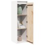 Armario de pared de madera maciza de pino blanco 30x30x100 cm