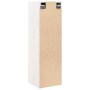 Armario de pared de madera maciza de pino blanco 30x30x100 cm