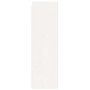 Armario de pared 2 uds madera maciza pino blanco 30x30x100 cm