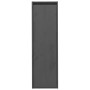 Armarios de pared 2 uds madera maciza pino gris 30x30x100 cm