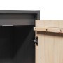 Armarios de pared 2 uds madera maciza pino gris 30x30x100 cm