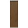 Armario de pared madera maciza de pino marrón miel 30x30x100 cm