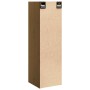 Armario de pared madera maciza de pino marrón miel 30x30x100 cm