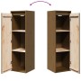 Armario de pared madera maciza de pino marrón miel 30x30x100 cm