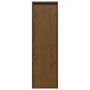 Armarios de pared 2 uds madera de pino marrón miel 30x30x100 cm