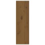 Armarios de pared 2 uds madera de pino marrón miel 30x30x100 cm