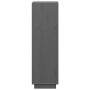 Aparador alto de madera maciza de pino gris 37x34x110 cm