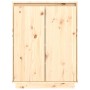 Armario zapatero de madera maciza de pino 60x35x80 cm