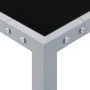 Gray steel and glass garden table 130x130x72 cm by vidaXL, Garden tables - Ref: Foro24-313086, Price: 172,07 €, Discount: %