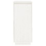 Armario zapatero de madera maciza de pino blanco 35x35x80 cm