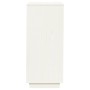Armario zapatero de madera maciza de pino blanco 35x35x80 cm
