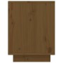 Armario zapatero madera maciza de pino marrón miel 60x34x45 cm