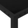 Black steel and glass garden table 130x130x72 cm by vidaXL, Garden tables - Ref: Foro24-313099, Price: 185,12 €, Discount: %