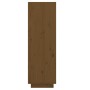 Mueble zapatero de madera maciza pino marrón miel 30x34x105 cm