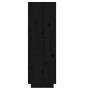 Mueble zapatero de madera maciza de pino negro 30x34x105 cm