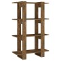 Estantería/divisor de espacios roble ahumado 80x30x123,5 cm