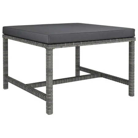 Sectional Footstool with Gray Synthetic Rattan Cushion by vidaXL, Modular outdoor sofas - Ref: Foro24-313495, Price: 50,24 €,...