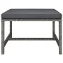 Sectional Footstool with Gray Synthetic Rattan Cushion by vidaXL, Modular outdoor sofas - Ref: Foro24-313495, Price: 50,24 €,...