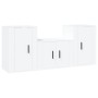 3-teiliges TV-Möbelset aus weißem Sperrholz von vidaXL, TV-Möbel - Ref: Foro24-3188382, Preis: 112,51 €, Rabatt: %