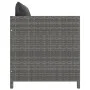 Sofá de jardín con cojines ratán sintético gris von vidaXL, Modulare Sofas für den Außenbereich - Ref: Foro24-313496, Preis: ...