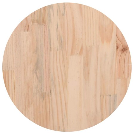 Superficie de mesa madera maciza de pino Ø40x2,5 cm