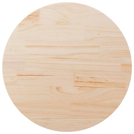 Superficie de mesa madera maciza de pino Ø80x2,5 cm