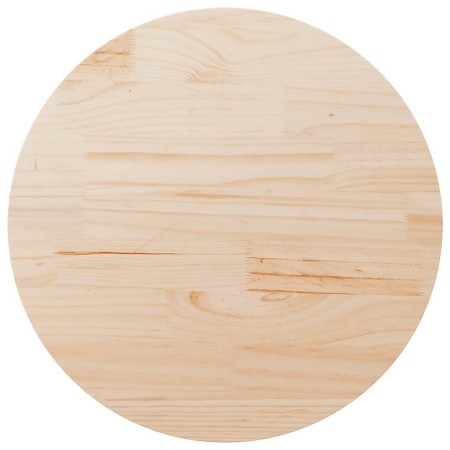 Superficie de mesa madera maciza de pino Ø90x2,5 cm