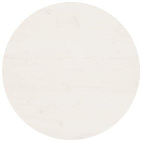 Superficie de mesa madera maciza de pino blanco Ø70x2,5 cm