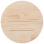Superficie de mesa madera maciza de pino blanco Ø90x2,5 cm