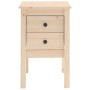 Mesitas de noche 2 uds madera maciza de pino 40x35x61,5 cm