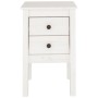 Mesitas de noche 2 uds madera maciza pino blanco 40x35x61,5 cm