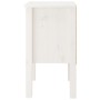 Mesitas de noche 2 uds madera maciza pino blanco 40x35x61,5 cm