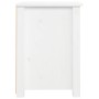 Mesita de noche madera maciza de pino blanco 40x35x49 cm