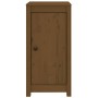 Aparadores 2 uds madera maciza de pino marrón miel 39x35x80 cm