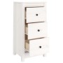 Aparador de madera maciza de pino blanco 40x35x80 cm