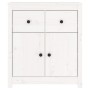 Aparador de madera maciza de pino blanco 70x35x80 cm