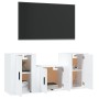 Set de muebles de TV 3 piezas madera contrachapada blanco de vidaXL, Muebles TV - Ref: Foro24-3188382, Precio: 112,41 €, Desc...