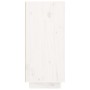 Aparador de madera maciza de pino blanco 111x34x75 cm
