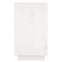 Aparador de madera maciza de pino blanco 111x34x60 cm