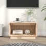 Mueble de TV de madera maciza de pino 60x35x35 cm