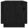 Mueble de TV de madera maciza de pino negro 60x35x35 cm