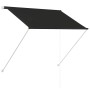 Toldo retráctil 150x150 cm gris antracita
