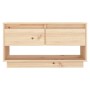 Mueble de TV de madera maciza de pino 74x34x40 cm