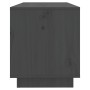 Mueble de TV de madera maciza de pino gris 74x34x40 cm en Muebles TV | Comprar online en Foro24