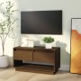 Mueble de TV madera maciza de pino marrón miel 74x34x40 cm en Muebles TV | Comprar online en Foro24