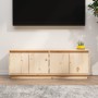 Mueble de TV de madera maciza de pino 110x34x40 cm en Muebles TV | Comprar online en Foro24